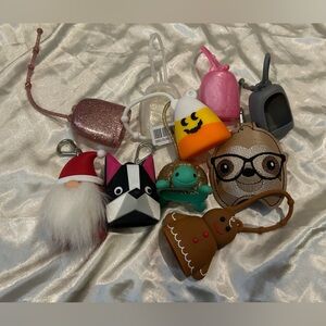 Lot/Bundle of bath and body works pocket bac hand sanitizer holders!